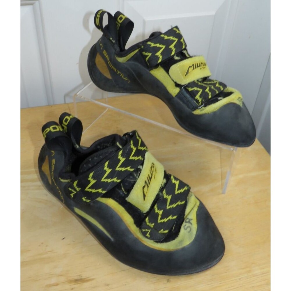 La Sportiva Miura VS Climbing Shoes Womens Size 7.5/UK 6 Black/Yellow